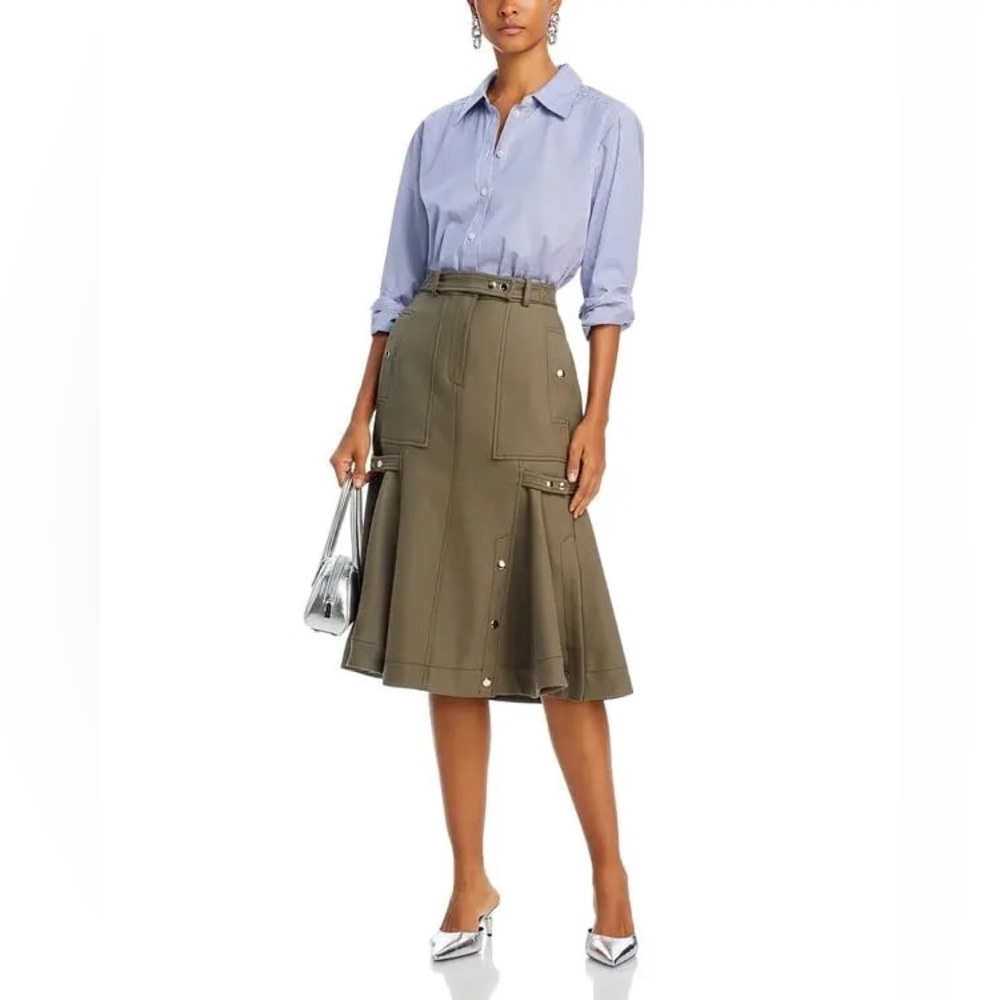 NWT 3.1 PHILLIP LIM Utility Skirt Olive Green Women's Skirt